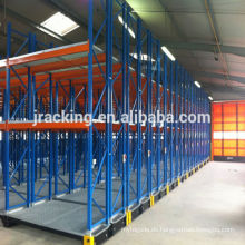 Jacking Lager Metall Rack-Systeme Q235 Stahl Pulverbeschichtung verwendet Lagerregal mobile Literatur Rack